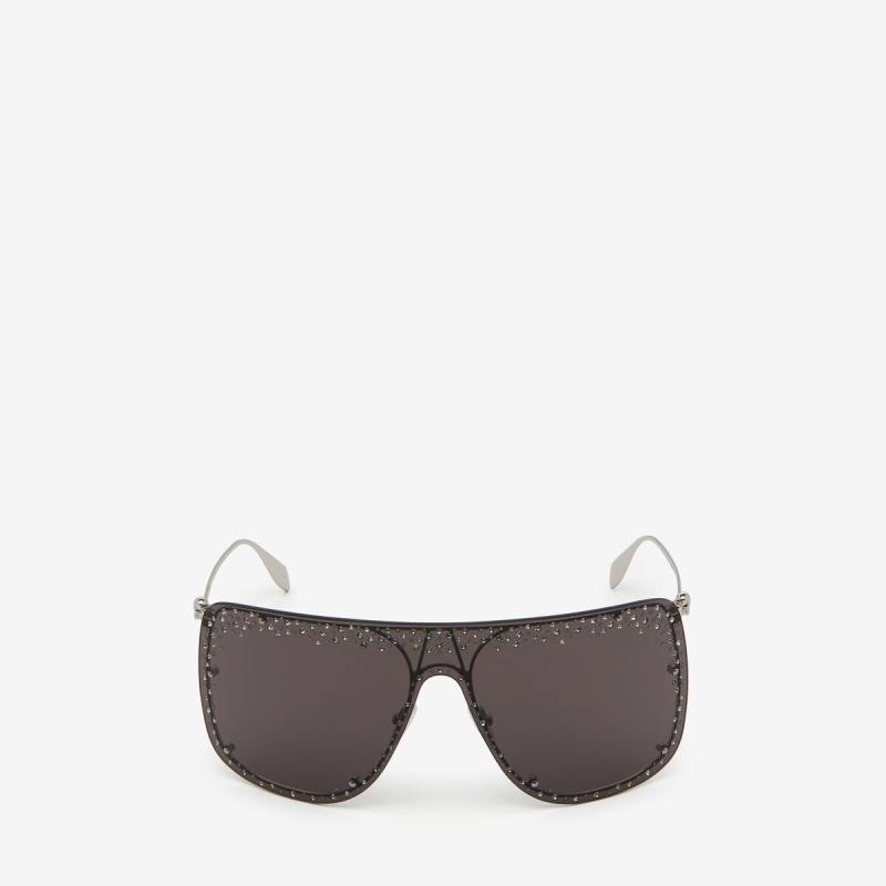 ALEXANDER MCQUEEN - Jewelled Skull Mask Sunglasses - Item 649846I33201030